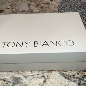 Tony Bianco, black and tan size 10